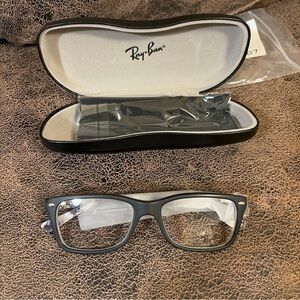 Ray Ban RBX 5228 5405 Square Black Gray Eyeglasses Optical Frame 53-17-140